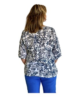 Blouse Ilja (Blauw/wit)