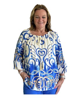 Blouse Italie (Blauw)