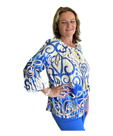 Blouse Italie (Blauw)